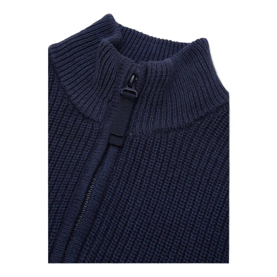 Sweater Niño Osito Medio Cierre Azul