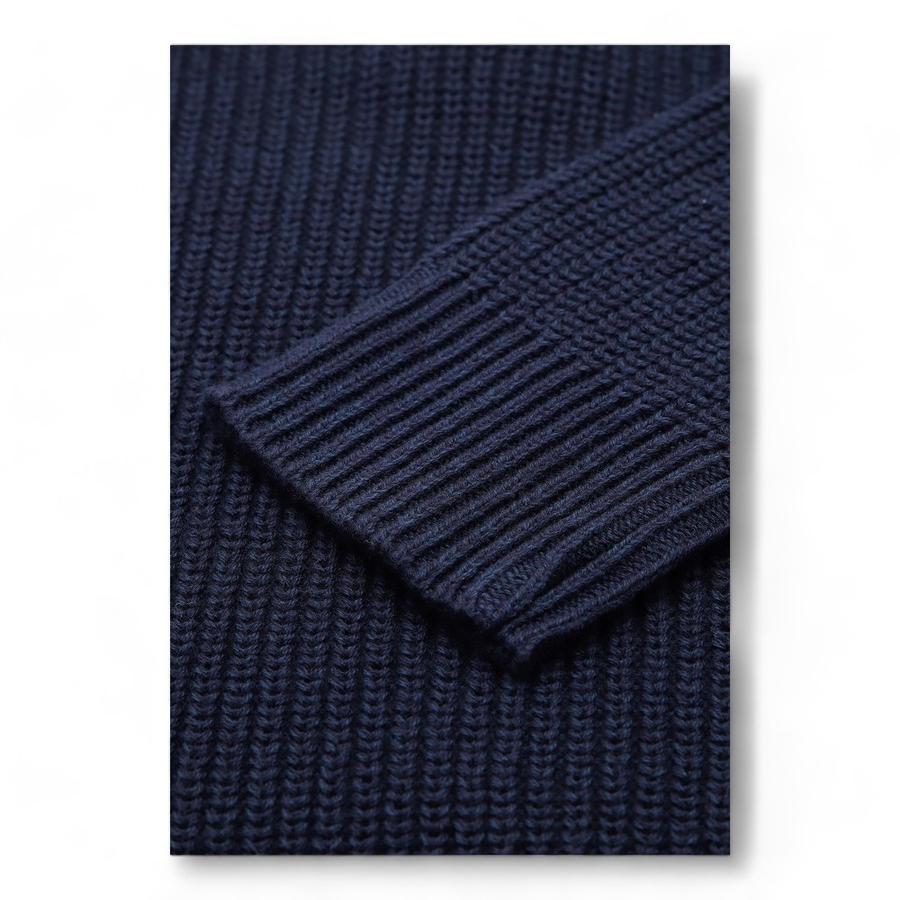 Sweater Niño Osito Medio Cierre Azul