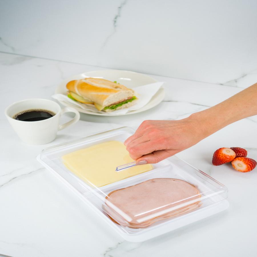 Contenedor Ou Jamón/Queso Doble Break Blanco