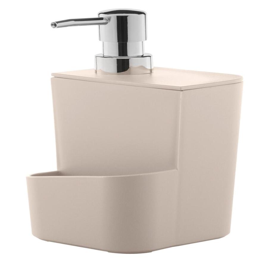 Dispensador Ou Lavaloza Con Porta Esponja 650 ML Beige