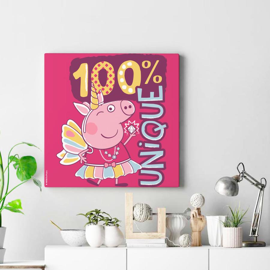 Canvas Peppa Pig Vaisman 30 X 30 Cms