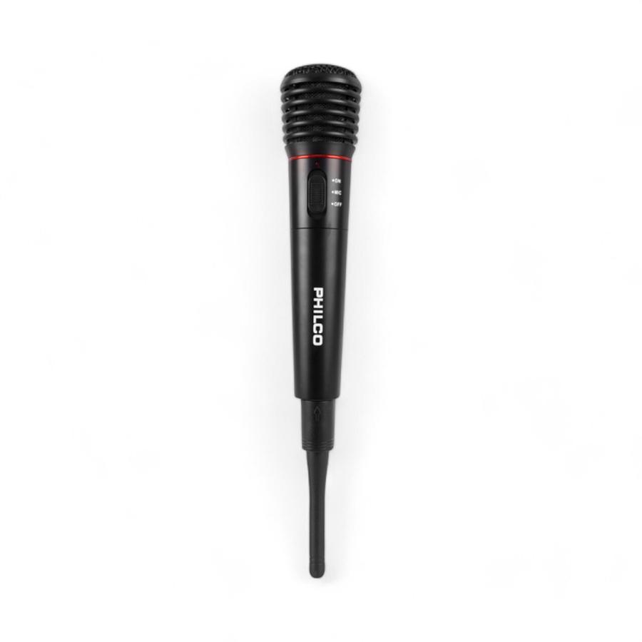 Micrófono Alámbrico/Inalámbrico Philco VHF/FM 6.5 Mm Negro