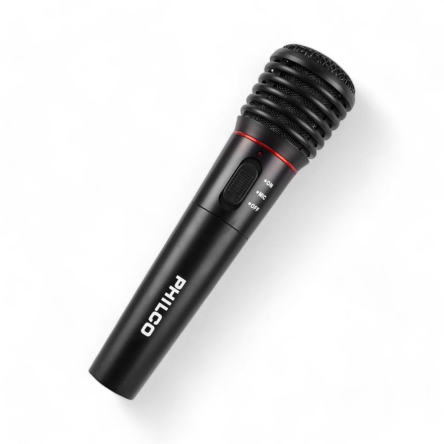 Micrófono Alámbrico/Inalámbrico Philco VHF/FM 6.5 Mm Negro