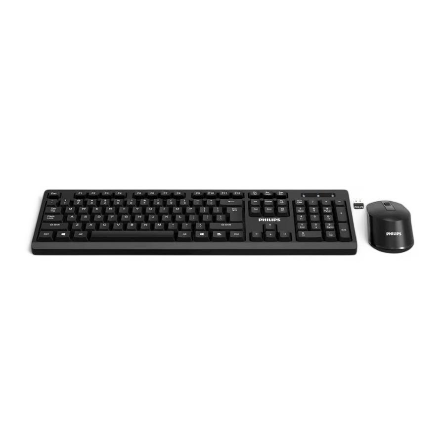 Kit Teclado + Mouse Inalámbrico Philco Negro
