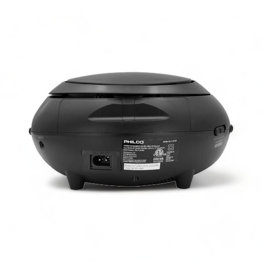 Radio Stereo Philco Sound Cd Boombox Negro