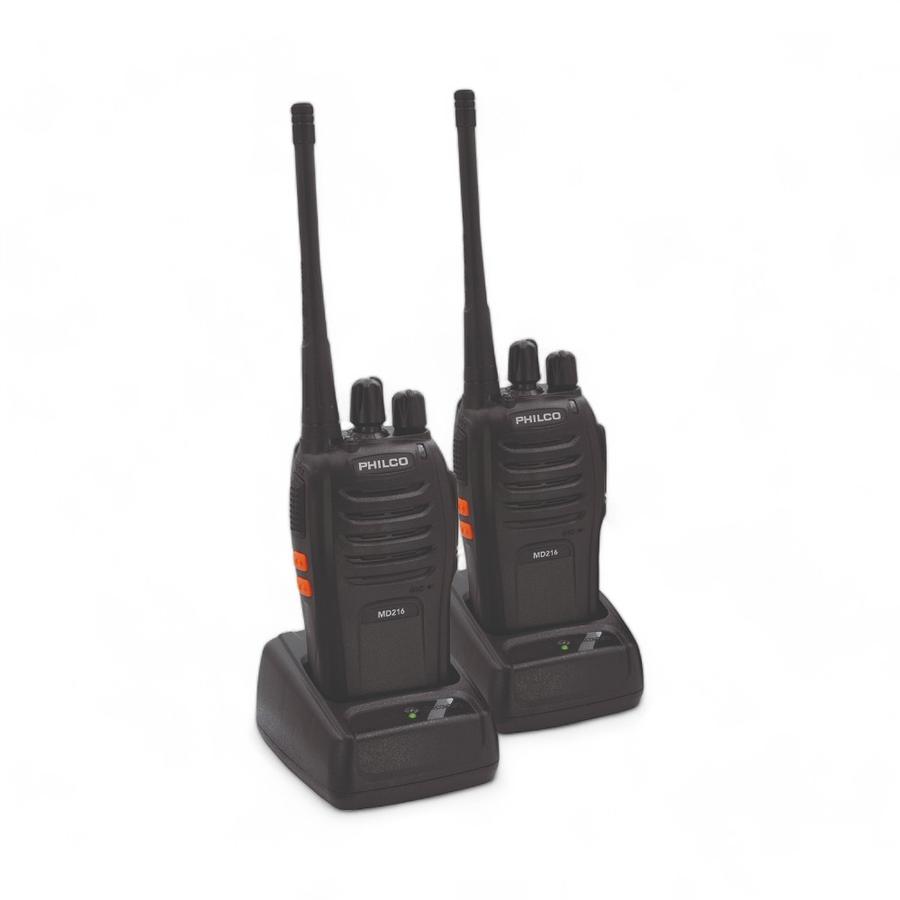 Kit Walkie Talkies Philco 33PHLMD216 2 Unidades Negro