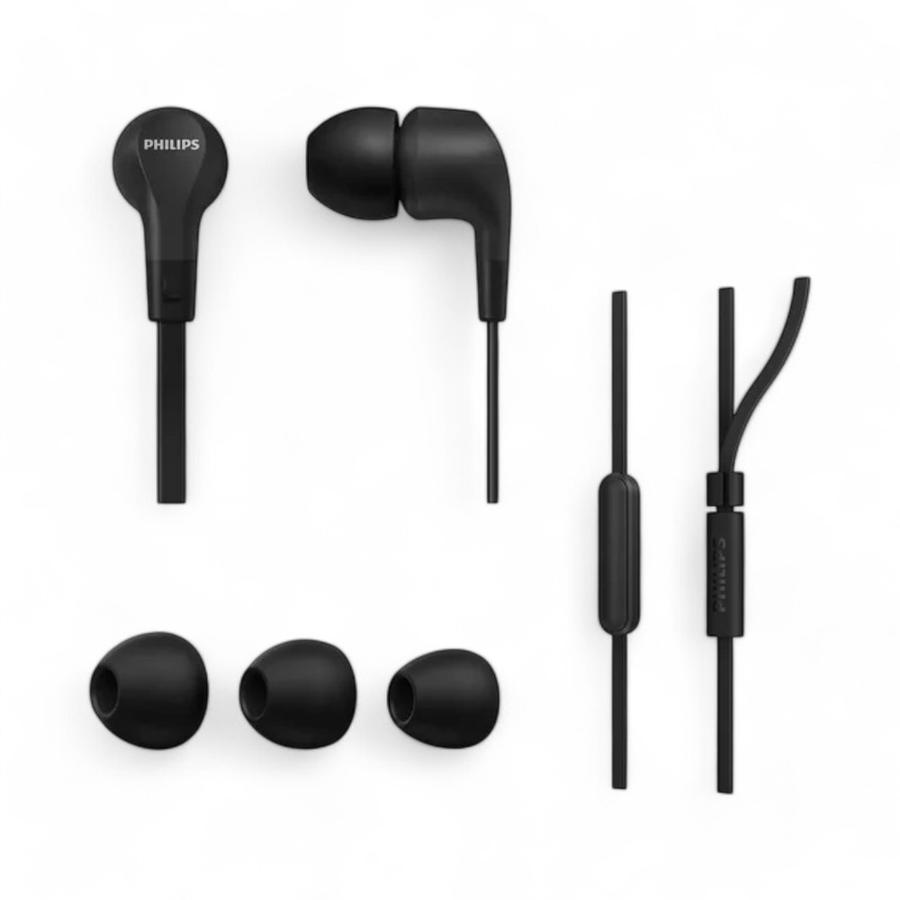 Audifonos In Ear Phillips TAE1105 Manos Libres Negro