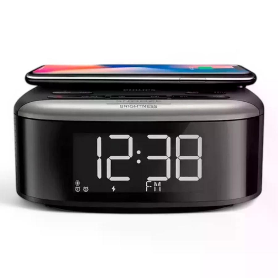 Reloj Despertador con Bluetooth y carga inalámbrica Philips
