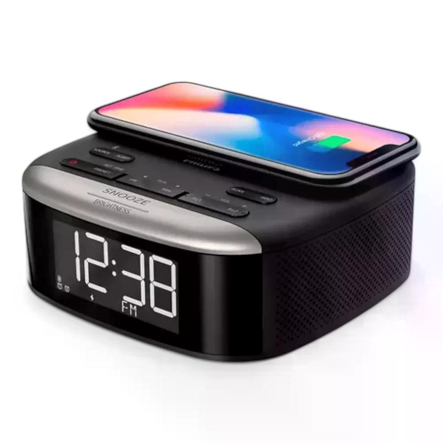 Reloj Despertador con Bluetooth y carga inalámbrica Philips