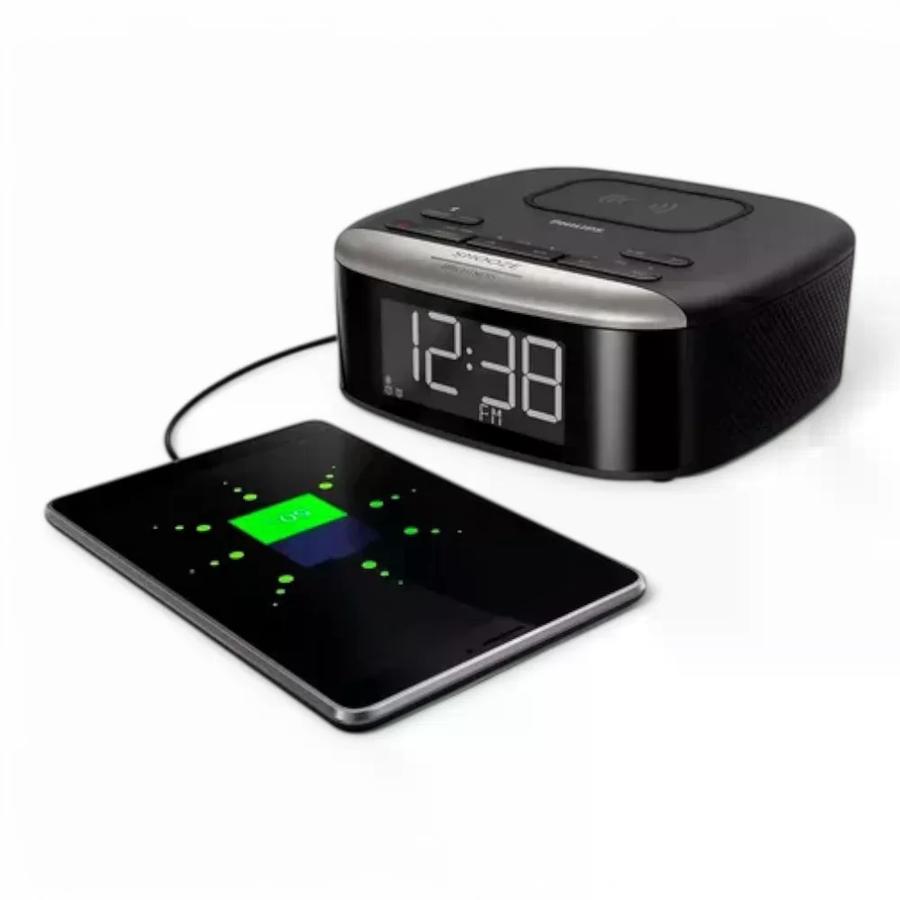 Reloj Despertador con Bluetooth y carga inalámbrica Philips