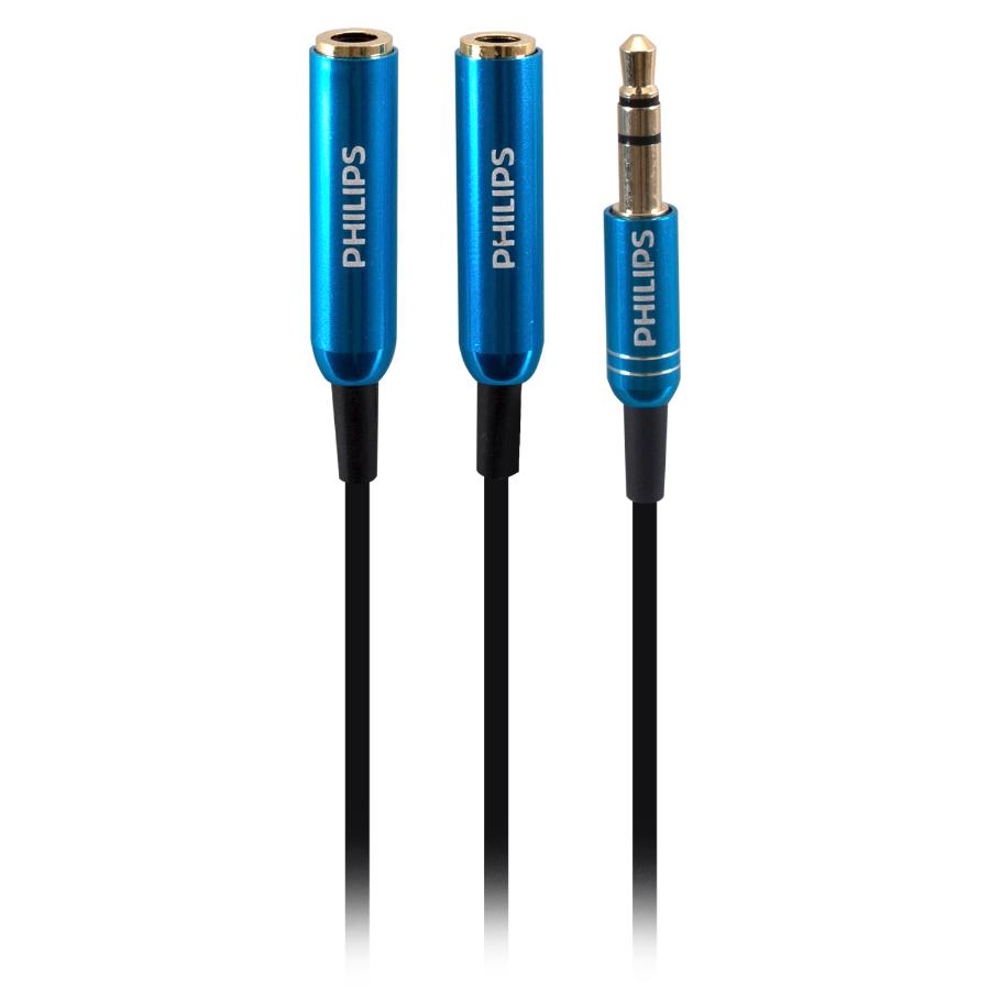 Adaptador De Audifono Philips 2X3.5mm