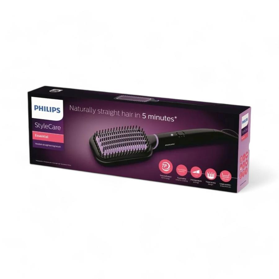 Cepillo Alisador Phillips StyleCare Essentials Negro