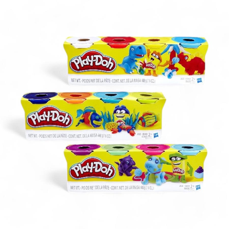 Play Doh Pack De 4 Masas Interactivas  Colores Surtidos