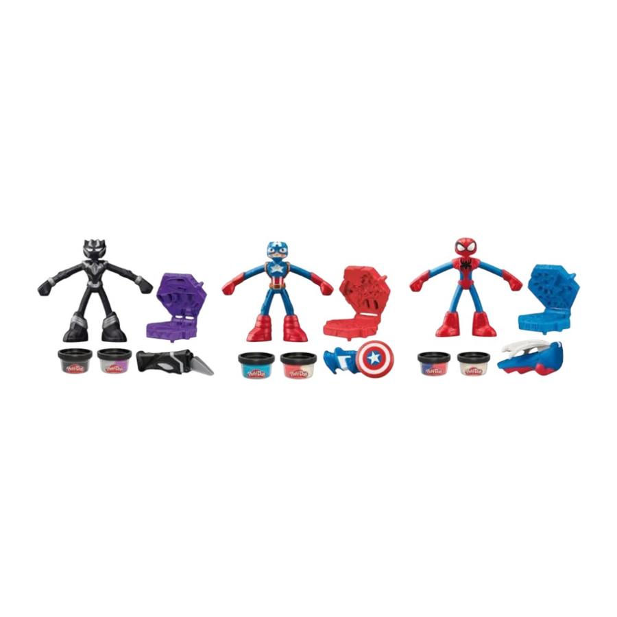 Masas Interactivas Play Doh Figuras Marvel Surtido