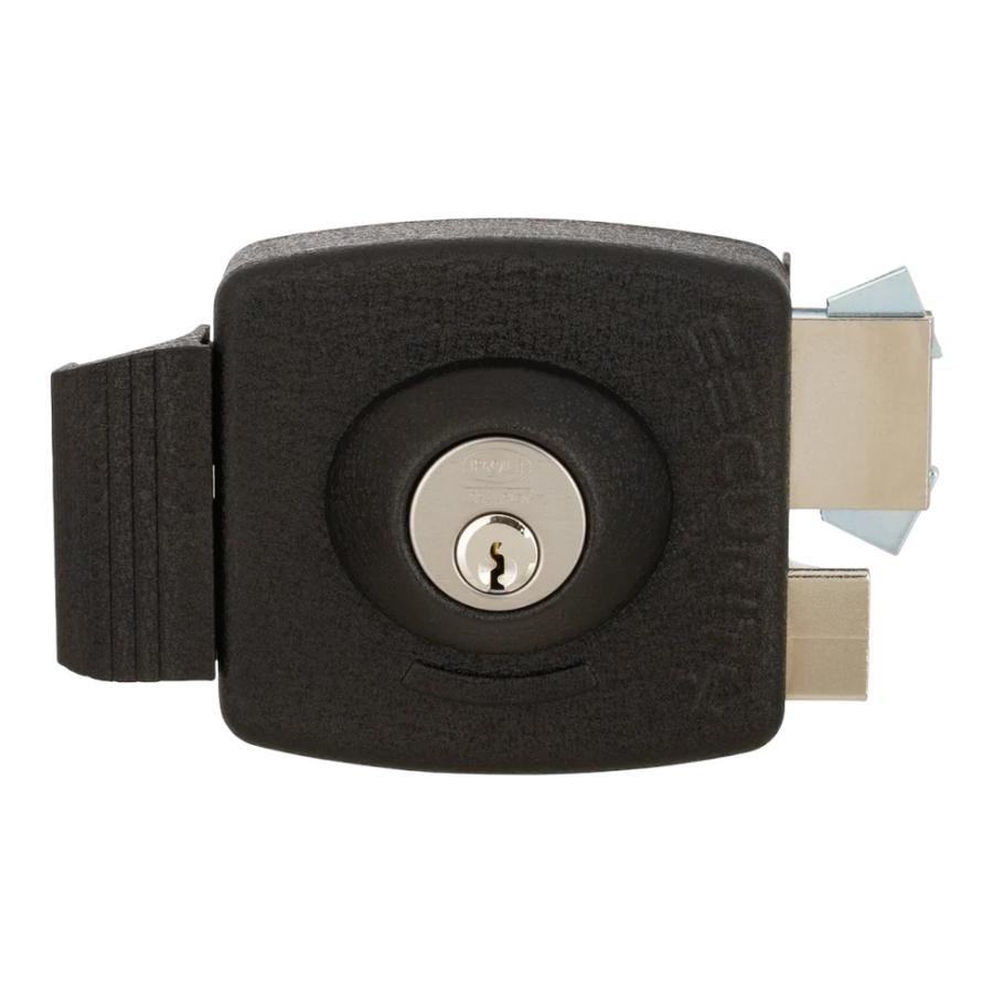 Cerradura Sobreponer Poli Security Pro + Caja Reja Negro