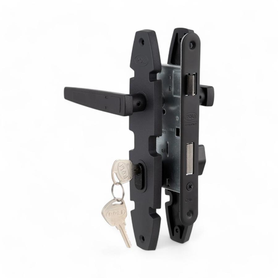 Cerradura Embutida Interior Poli B40 Nordica Negro