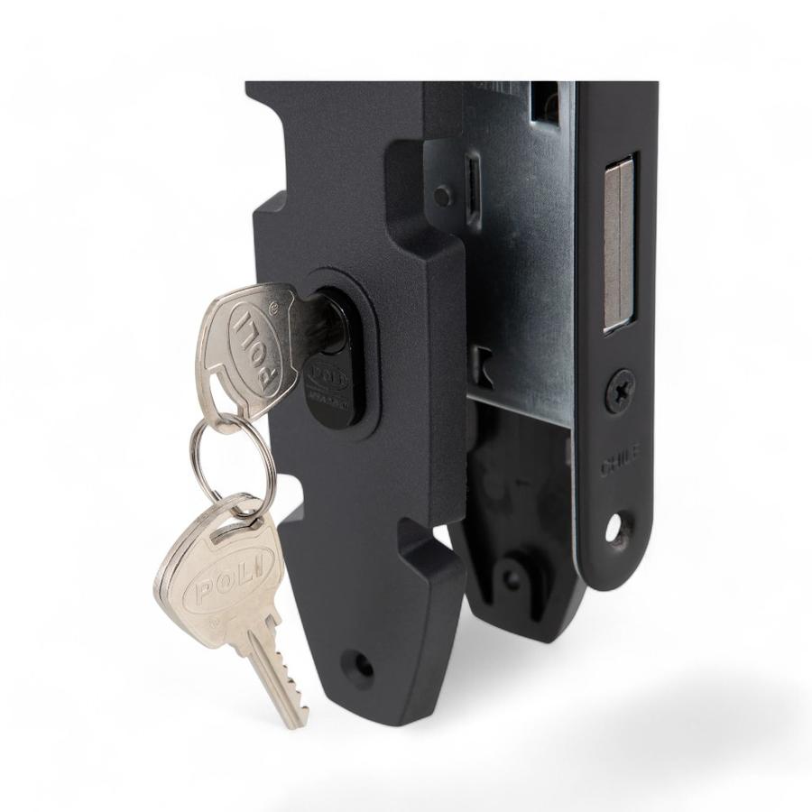 Cerradura Embutida Interior Poli B40 Nordica Negro