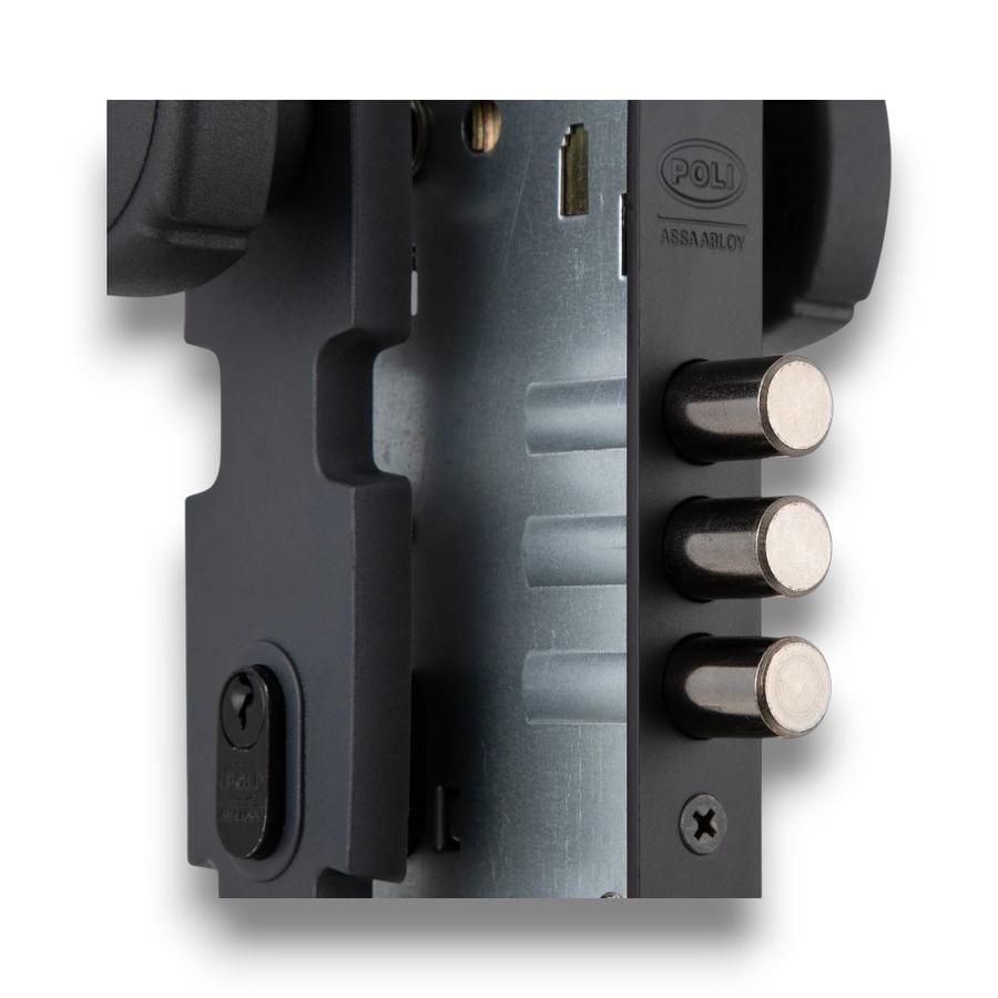 Cerradura Embutida Interior Poli B60 Nordica Negro