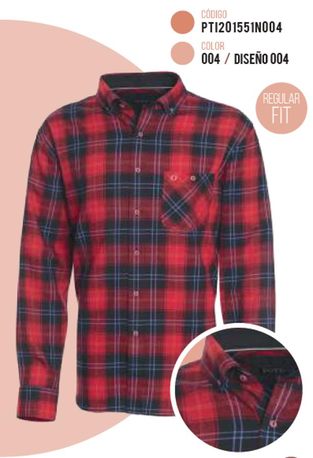 Camisa Potros Villela Hombre Rojo