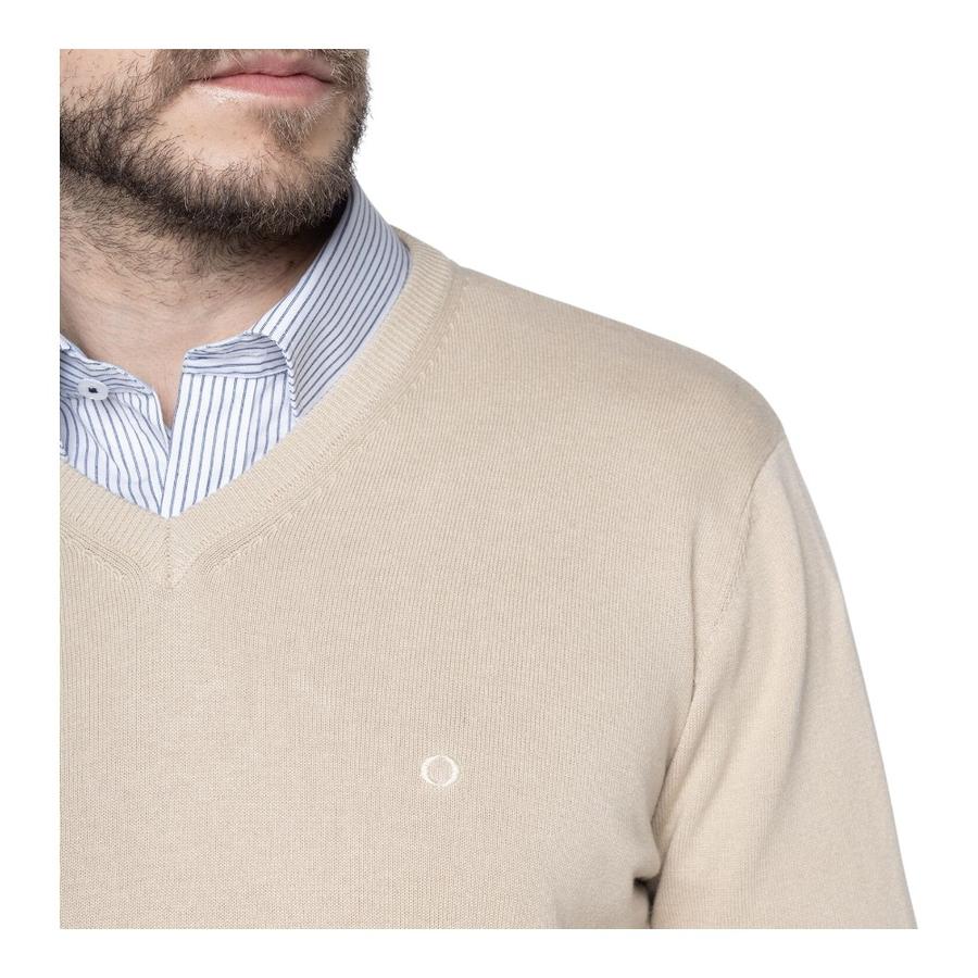 Sweater Hombre Potros Venecia Khaki Claro