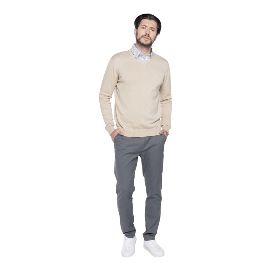 Sweater Hombre Potros Venecia Khaki Claro