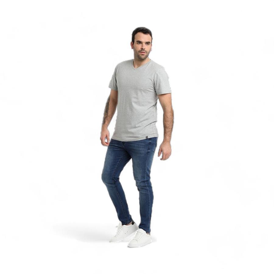 Polera Hombre Potros Roma Manga Corta Gris Claro