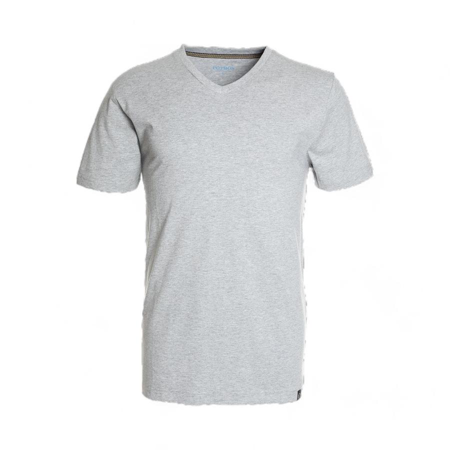 Polera Hombre Potros Roma Manga Corta Gris Claro
