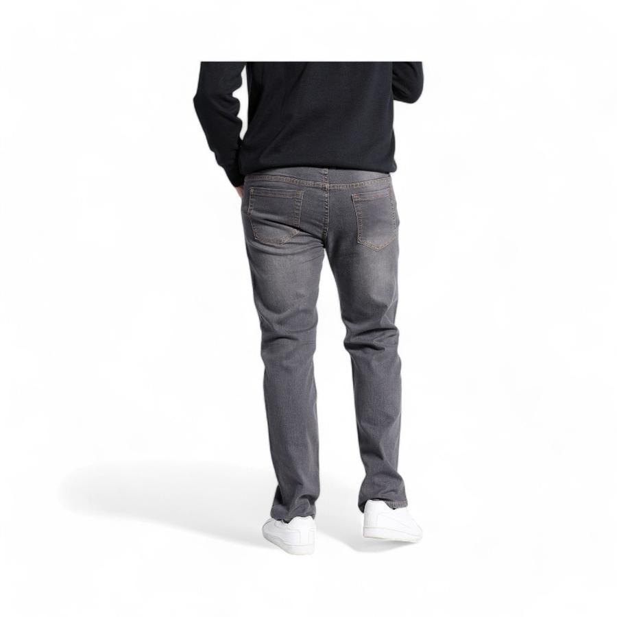 Jeans Hombre Potros Mónaco Regular Fit Gris Oscuro