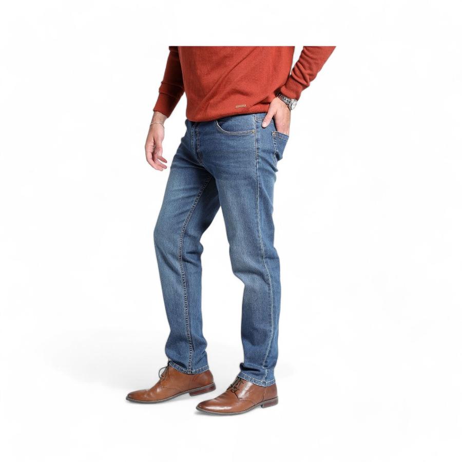Jeans Hombre Potros Mónaco Regular Fit Azul Denim