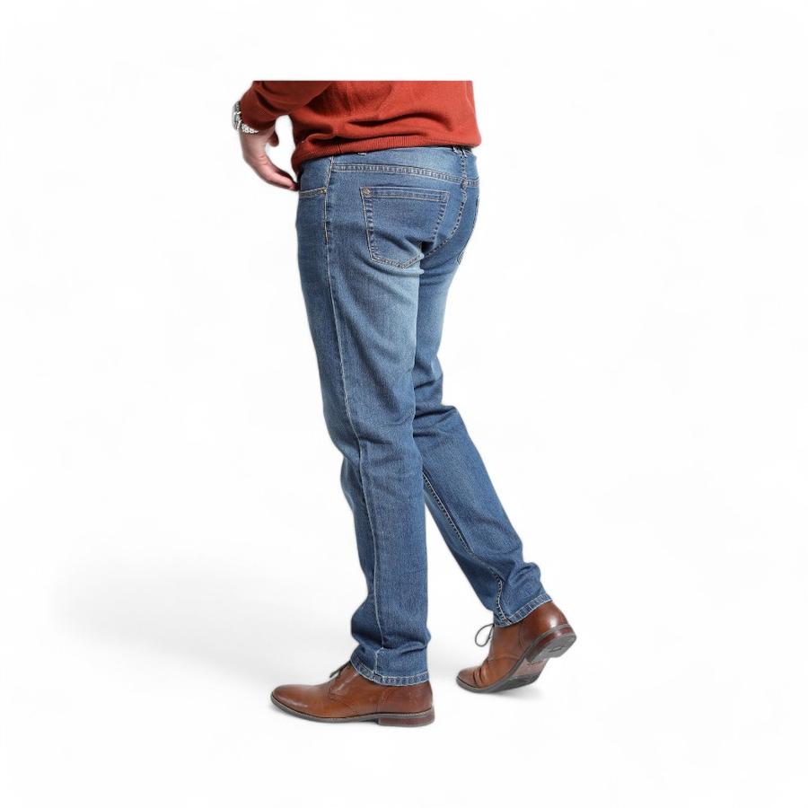 Jeans Hombre Potros Mónaco Regular Fit Azul Denim