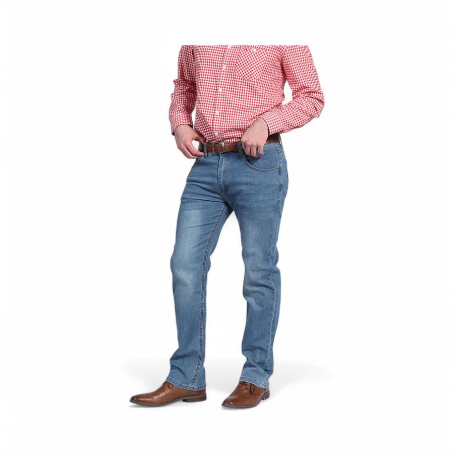 Jeans Hombre Potros Mónaco Regular Fit Azul Denim