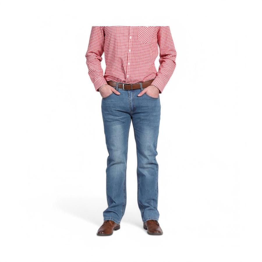 Jeans Hombre Potros Mónaco Regular Fit Azul Denim