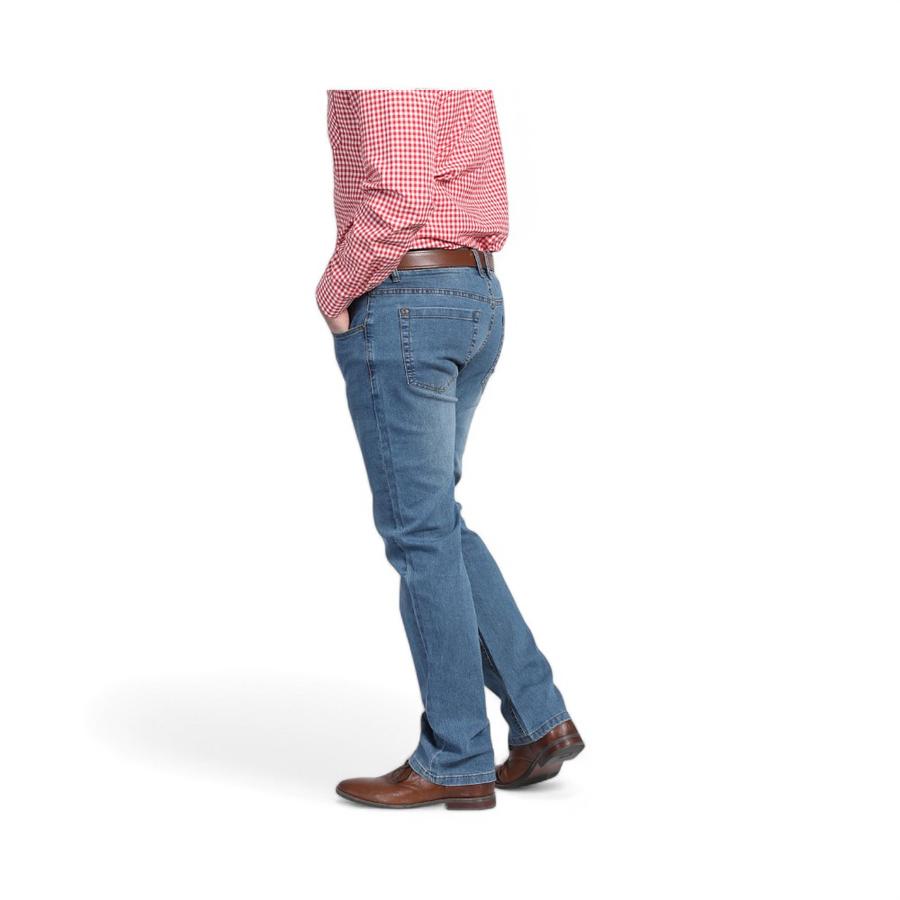 Jeans Hombre Potros Mónaco Regular Fit Azul Denim