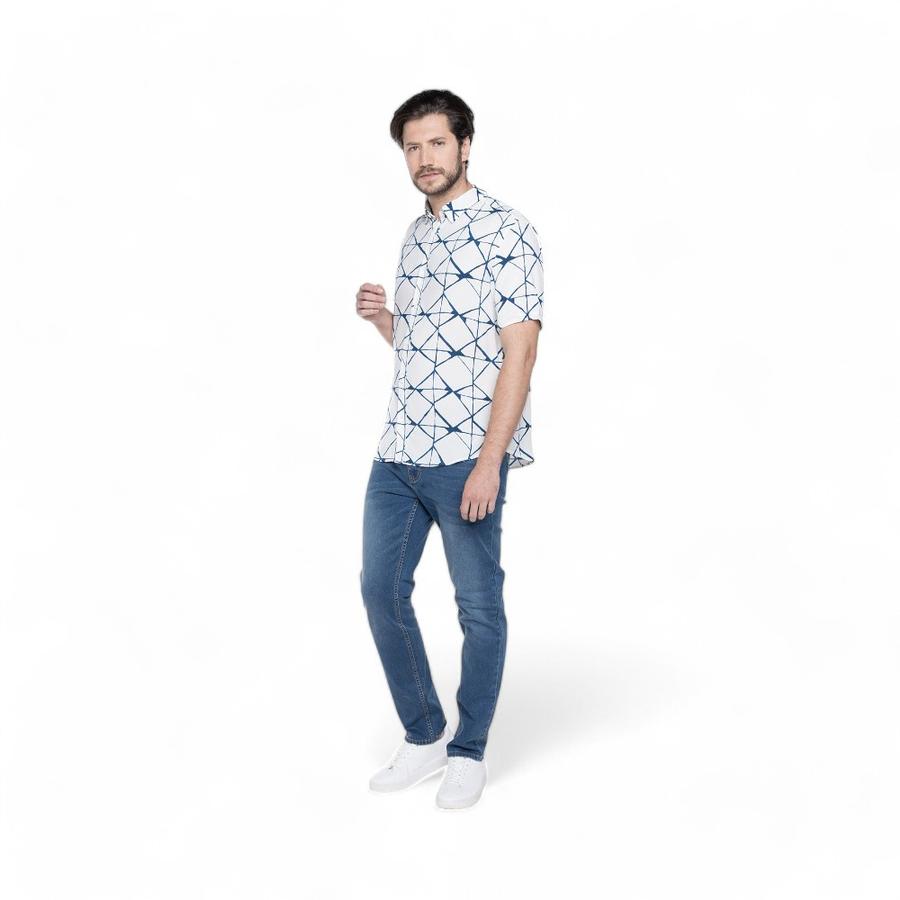 Jeans Hombre Potros Berlín Slim Fit Azul Denim