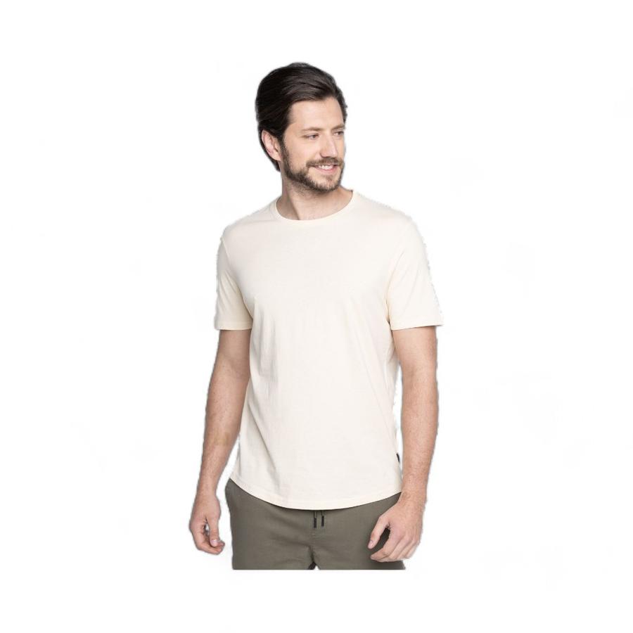 Polera Hombre Potros Verona Manga Corta Vainilla