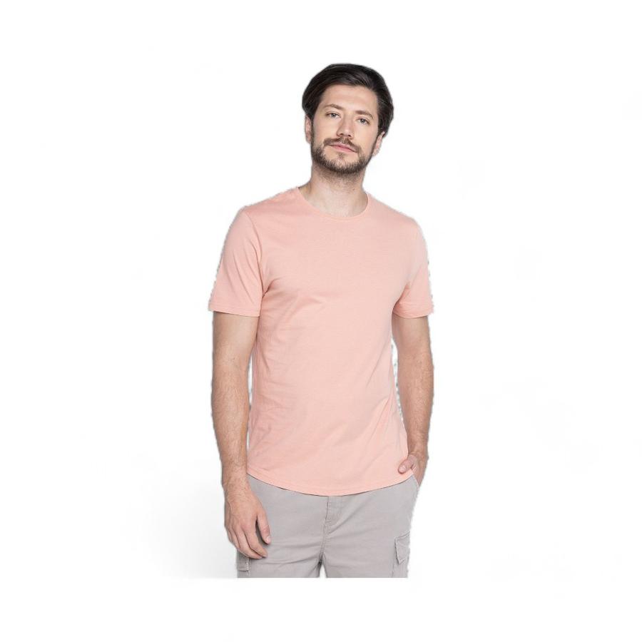 Polera Hombre Potros Verona Manga Corta Palo Rosa