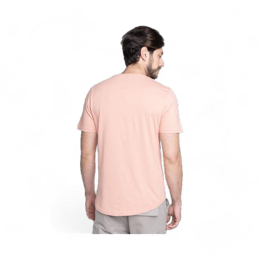 Polera Hombre Potros Verona Manga Corta Palo Rosa