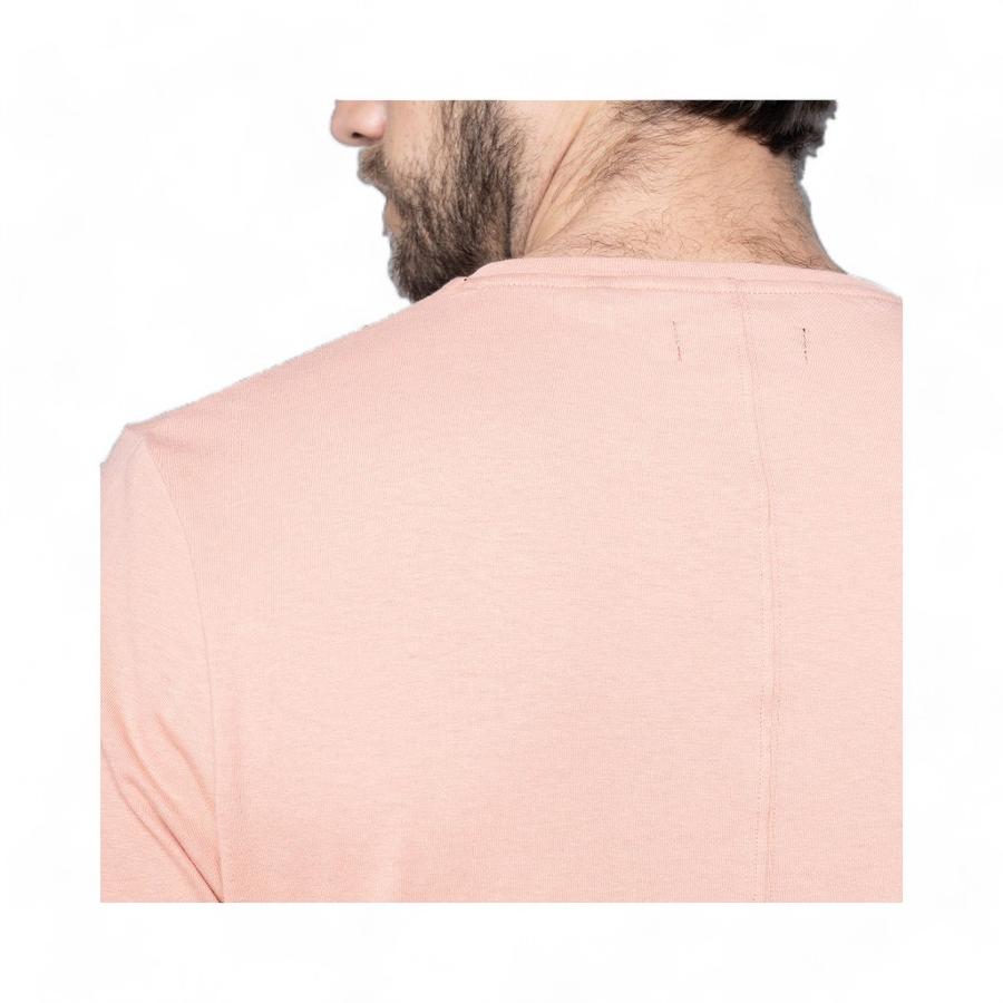 Polera Hombre Potros Verona Manga Corta Palo Rosa