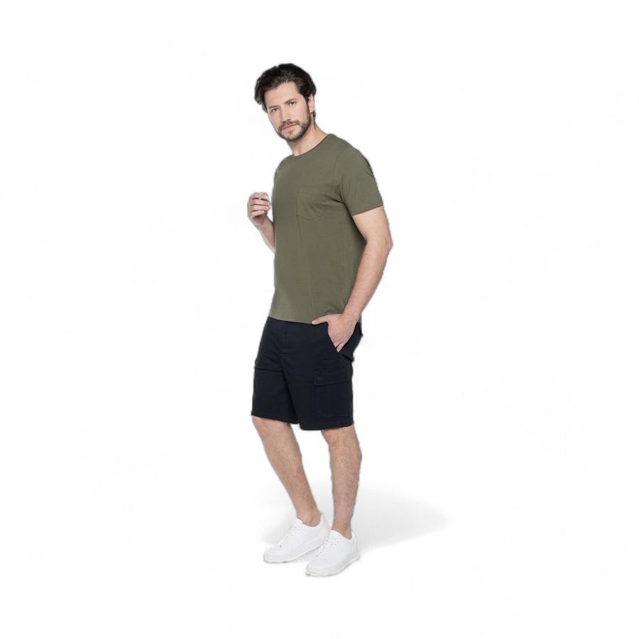 Polera Hombre Potros Lorenzo Manga Corta Verde