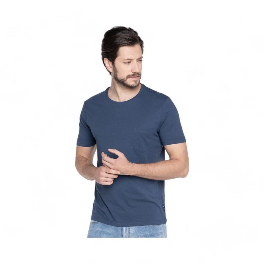 
                                Polera Casual Hombre Potros Lorenzo Manga Corta Azul Marino                            