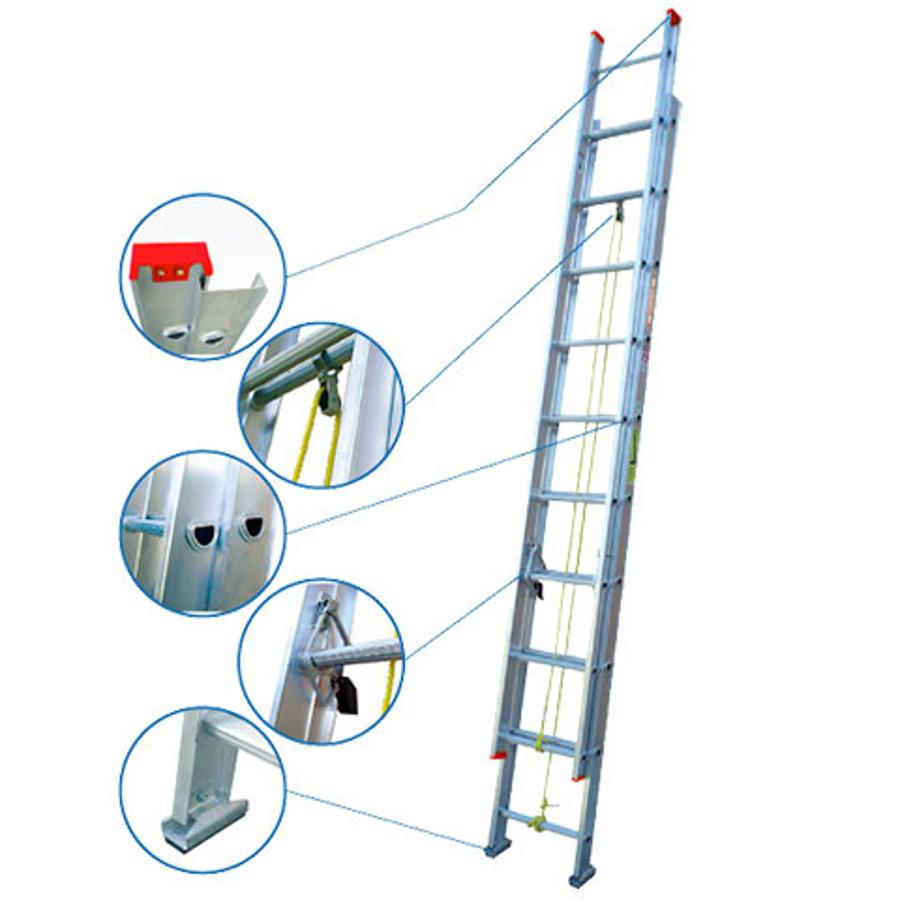 Escalera Prodalum Teles 20pl.5,17mts.carga 90kg.