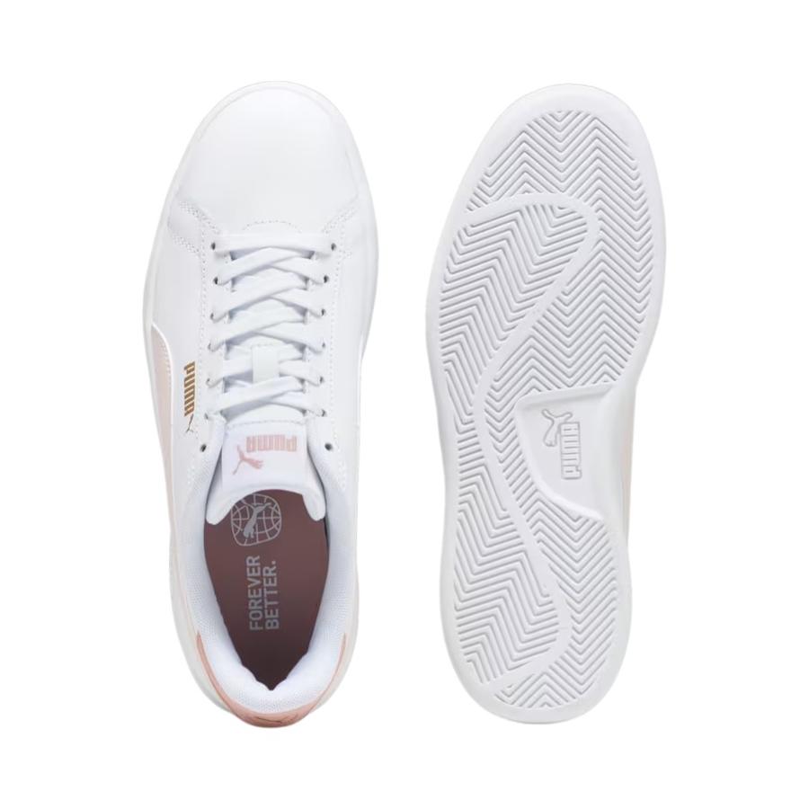 Zapatillas Urbanas Mujer Puma Smash 3.0 Blanco/Rosado