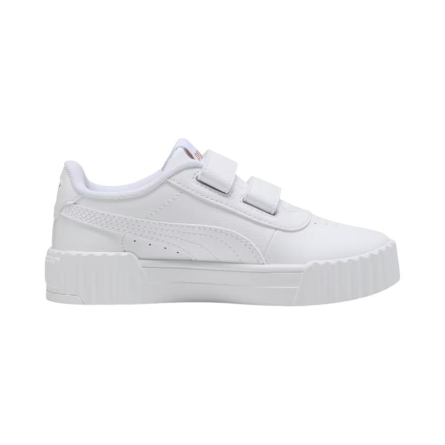 Zapatillas Niña Puma Carina 3.0 Abrojo Blancas
