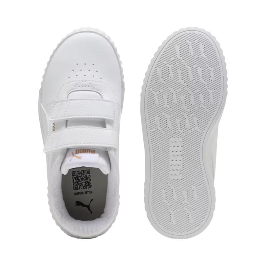Zapatillas Niña Puma Carina 3.0 Abrojo Blancas