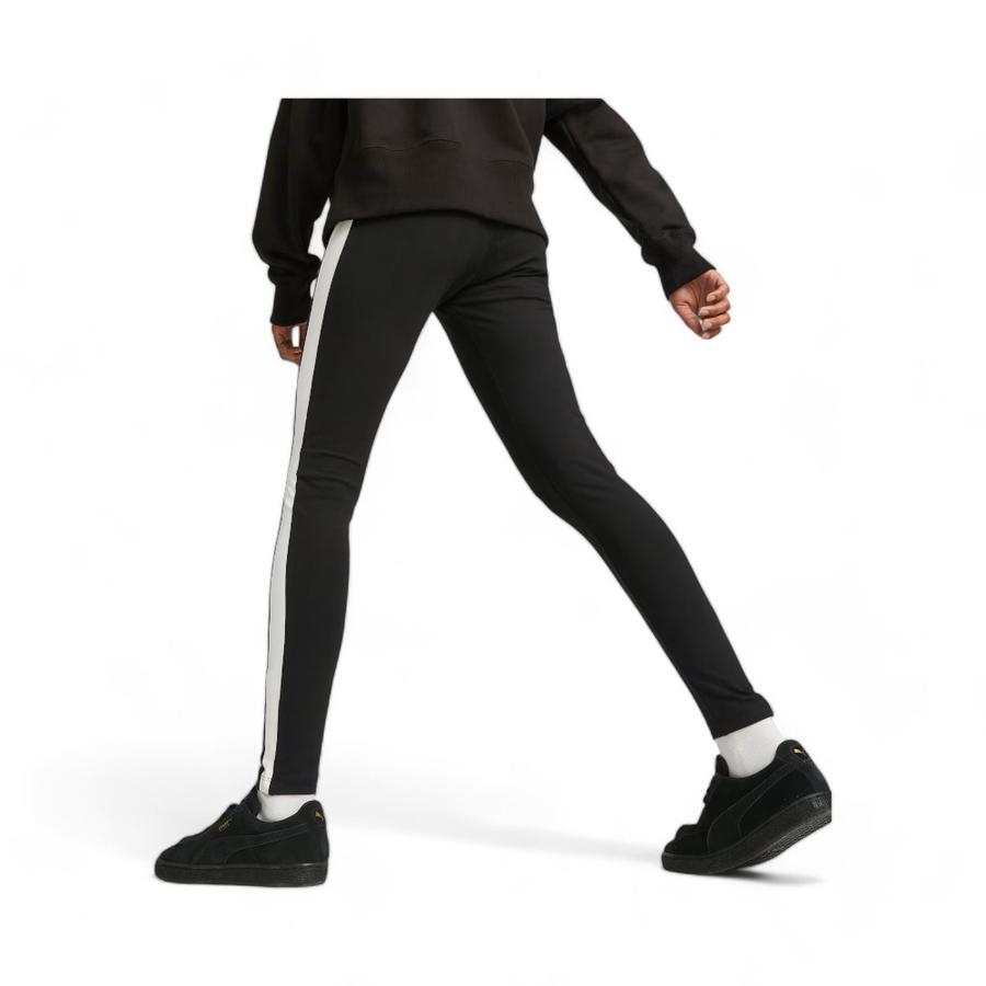 Calza Deportiva Mujer Iconic T7 Cintura Media Negro