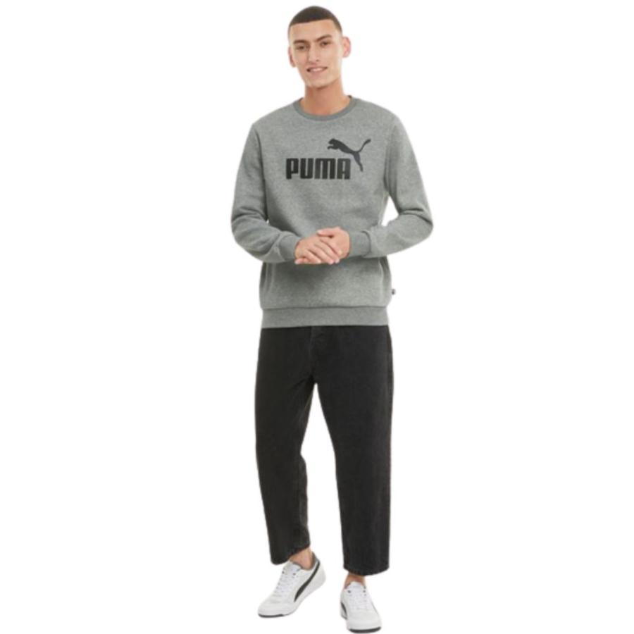 Poleron Puma Crewneck Big Logo Hombre Gris