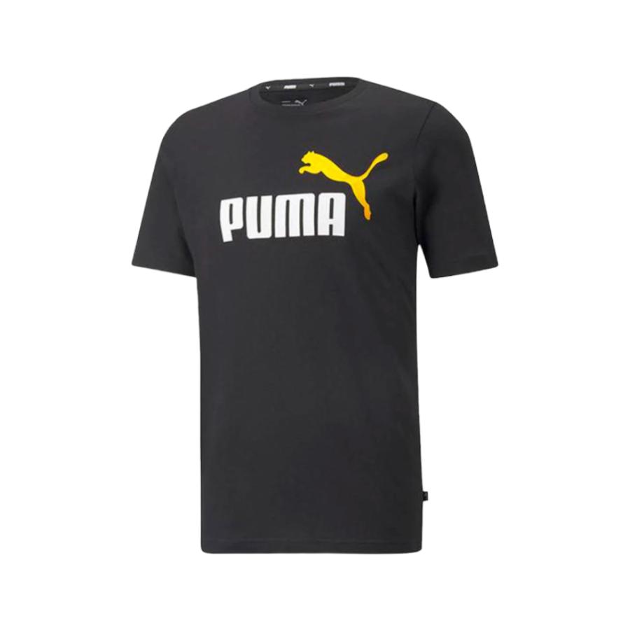 Polera Puma Ess 2 Col Logo Tee Hombre Negro