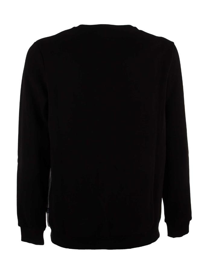 Poleron Puma Crewneck Big Logo Blanco/negro/gris Hombre