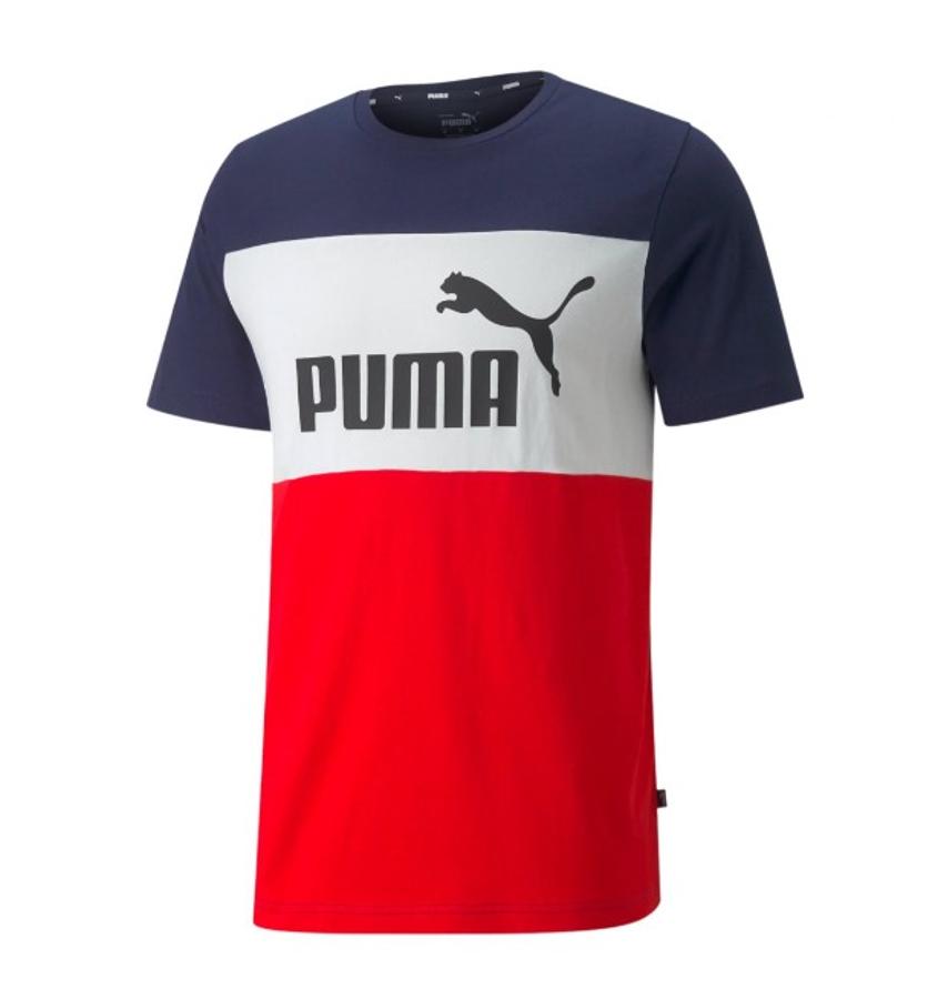 Polera Puma Big Logo Hombre Navy rojo