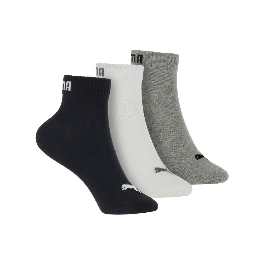 Pack 3 Calcetines Puma Quarter Plain Tobilleros Multicolor